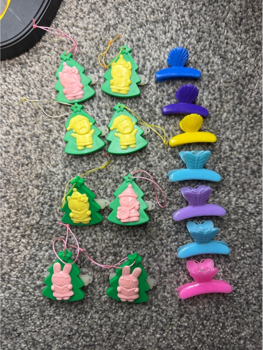 1980s Vintage Sanrio Hello Kitty My Melody Christmas Tree Hair Clips & More